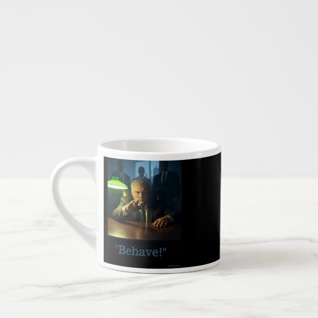 Chefe se comporte com a caneca espresso à direita (Esquerda)