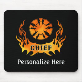 Chefes de Fogo Chamas Mouse Pad
