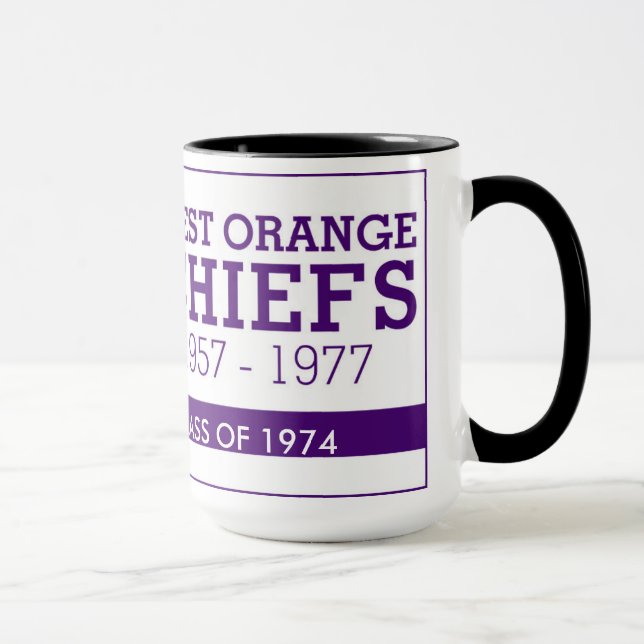 CHEFES DE WEST ORANGE CANECA DE CAFÉ 1974 DE 15 (Direita)