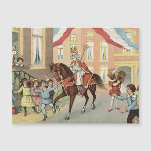 Chegada da Rua holandesa de Sinterklaas. Nick Rua.