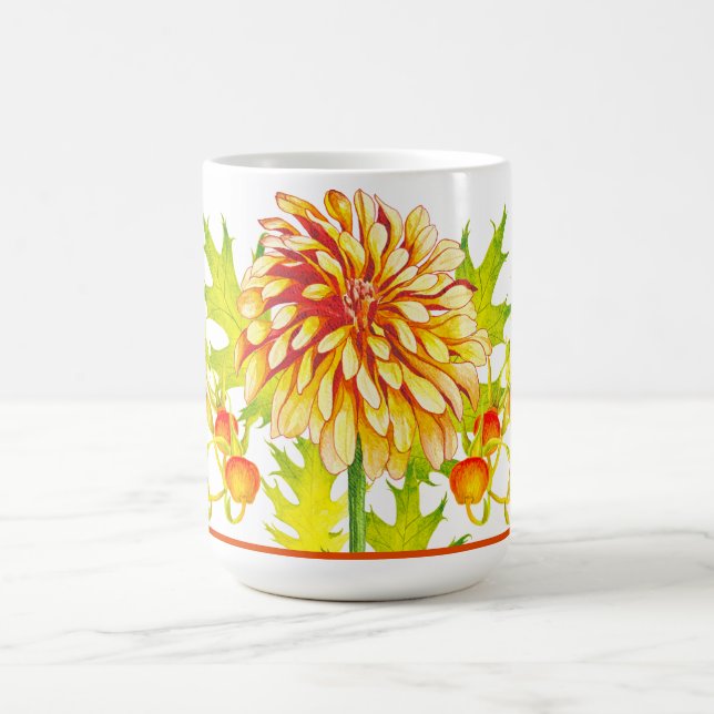 Chegada do outono a uma caneca clássica (15 oz) (Centro)