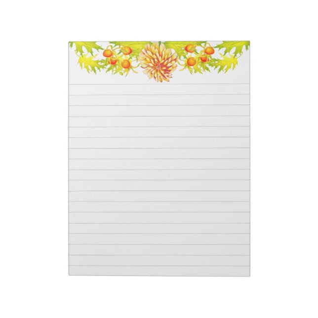 Chegada do outono em um Bloco de Notas Grande (Invertido)