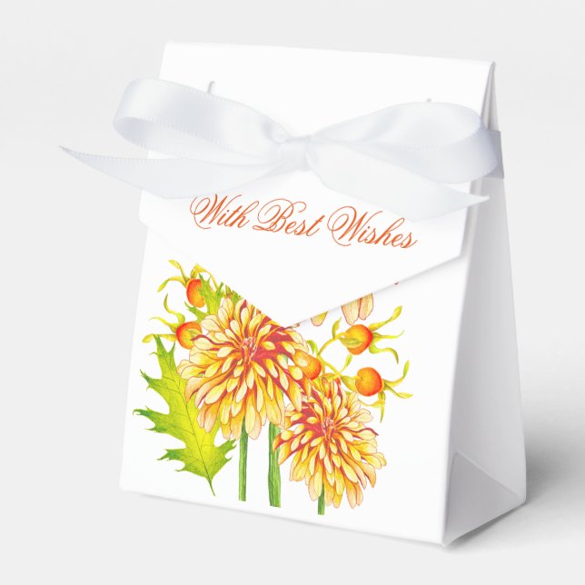 Chegada do outono em uma caixa de favores (Frente)