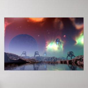 Chegada Versão 5.0 (18" x 12") Art Impressão Poste