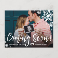 Chegando em Breve Cartão Postal de Anúncio de Grav