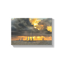 Chegando Tempestade no Sunset em Key West, Canvas