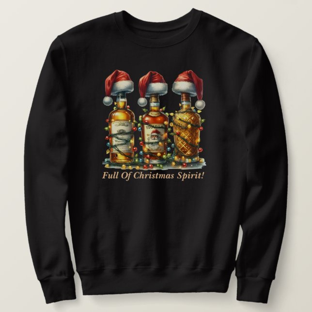Cheio Da Camisa De Suor De Espírito De Natal (Frente do Design)