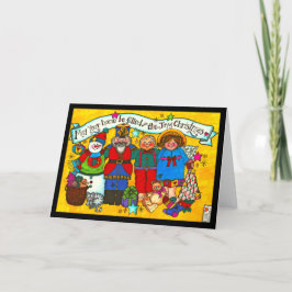 Cheio de alegria do cartão de Natal