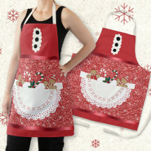 Cheio de bolso do Metálico Glitter Vermelho Xmas S