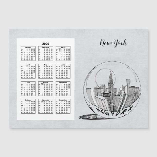 Cheio de Cidade do Calendário 2020 (Frente)