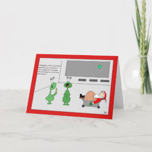 Cheio de papais noeis do Cartão de Natal de Leite