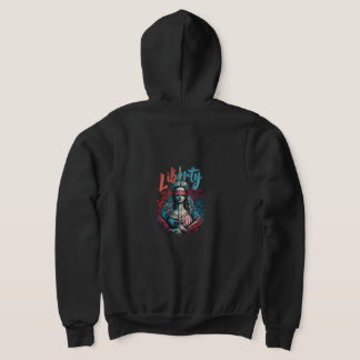 cheio "Liberdade e Justiça", Zip Hoodie. Camiseta