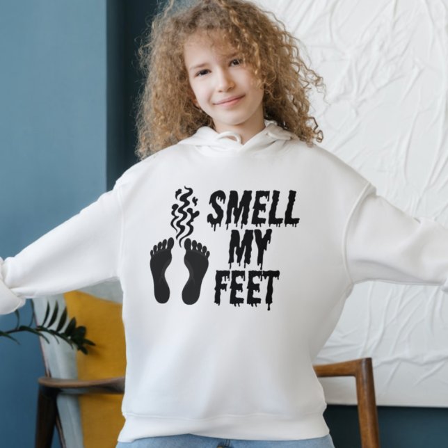 Cheire Meu Pé Humor Humor De Halloween Hoodie (Criador carregado)