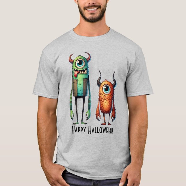 Cheire Nossa Camiseta Personalizada De Monstros De (Frente)