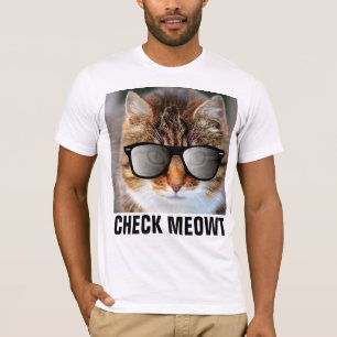 Cheque Meowt, camiseta de gato engraçada