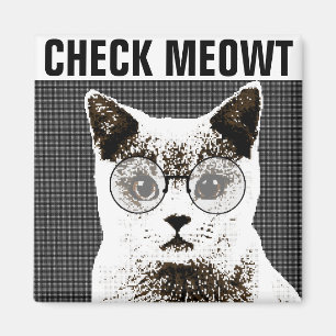 Cheque Meowt, IMÃS DE GELADEIRA Engraçadas De Gato