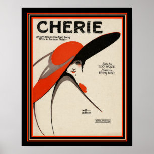 "Cherie" Deco Foxtrot o impressão 16 x 20 da