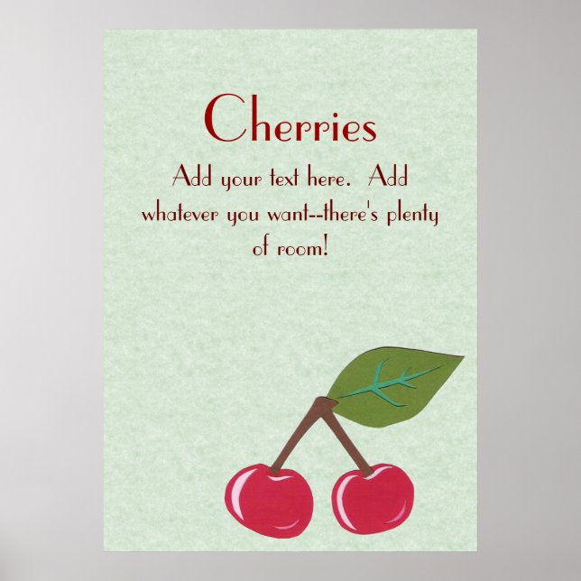 Cherries Poster (Frente)