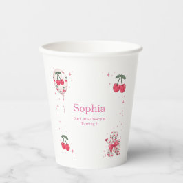 Cherry Balloon Dog Birthday Party Paper Cups