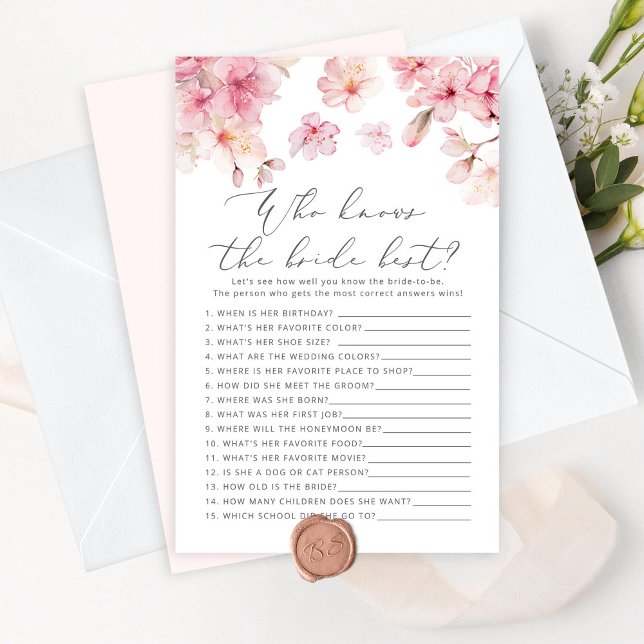 Cherry blosom Quem conhece a melhor noiva (Criador carregado)