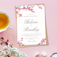 Cherry Blossom Bloom | Convite para Casamento Rosa