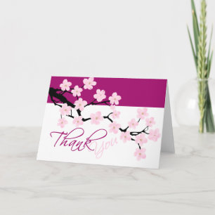 Cherry Blossom Cartões de agradecimentos
