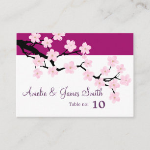 Cherry Blossom Cartões de Local de Casamento