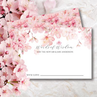 Cherry Blossom Delight Bride Palavras do Cartão Sa