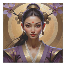 Cherry Blossom Empress Zen Retrato