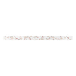 Cherry Blossom Floral Satin Ribbon