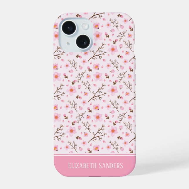 Cherry Blossom Pattern in pink tones (Verso)