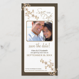 Cherry Blossom Salve o Cartões de fotos da data (t