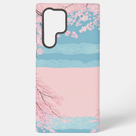 Cherry Blossom Seigaiha Phone Case