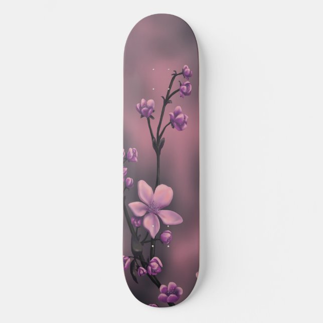 Cherry Blossom Skateboard Deck (Frente)