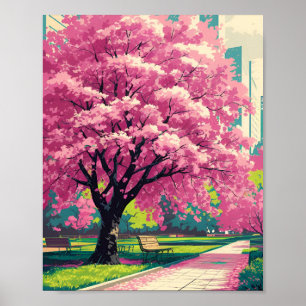 Cherry Blossom Tree Poster - Impressionista Primav