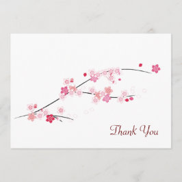 Cherry Blossoms Cartões de agradecimentos