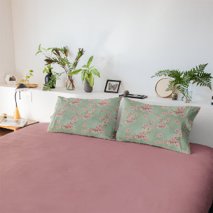 Cherry Blossoms em Rosa e Teal
