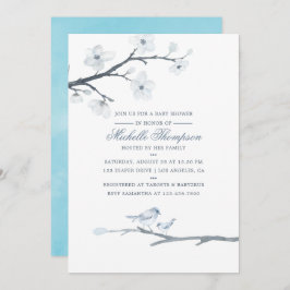 Cherry Blossoms Floral Chá de fraldas Convite