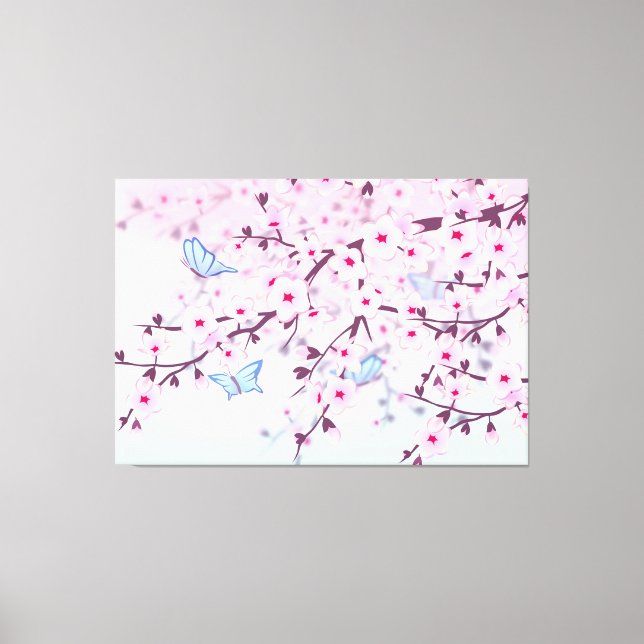 Cherry Blossoms Girly Canvas (Frente)