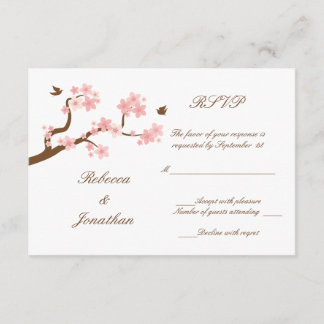 Cherry Blossoms no RSVP branco