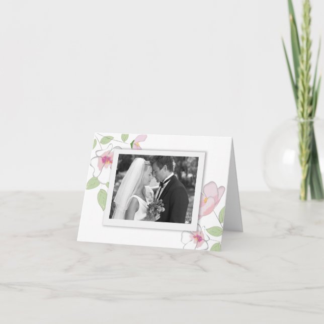 Cherry Blossoms Photo Cartões de agradecimentos (Frente)