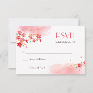 Cherry Blossoms Ramifica RSVP Card