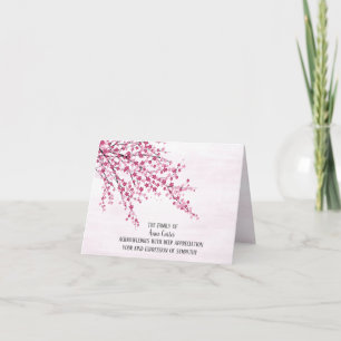 Cherry Blossoms Simpatia Cartões de agradecimento