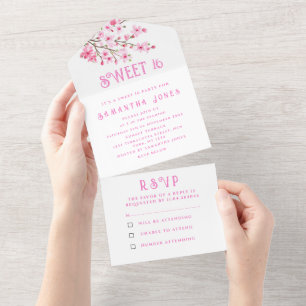 Cherry Blossoms Sweet 16 Floral XVI Sakura Al