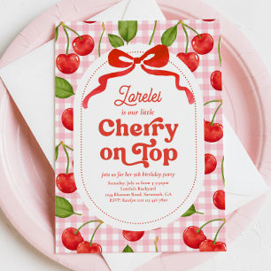 Cherry no melhor convite de aniversário