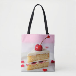 Cherry Ontop Vanilla Cake List Tote Bag