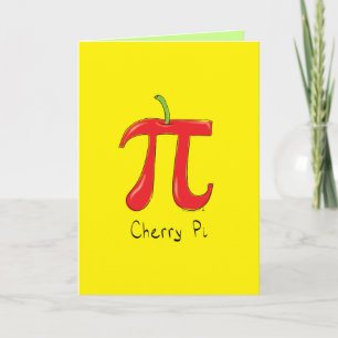 Cherry Pi - Cartão De Saudação Matemática Para O D