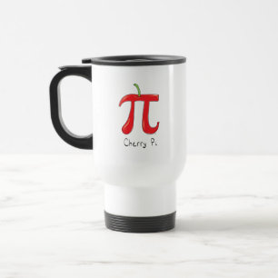 Cherry Pi Cute Math Pi Day Caneca de viagem Café