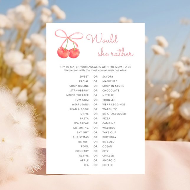 Cherry Pink Fbon Chá de fraldas Ela Preferencialme (Criador carregado)