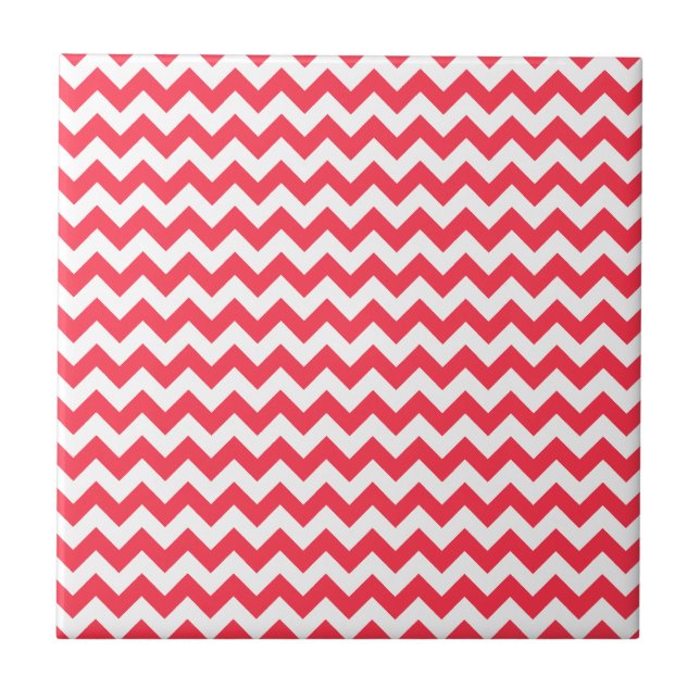 Cherry Red Chevron Zigzag (Frente)
